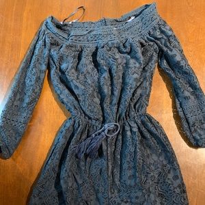 Hollister lace romper. Navy. AXS